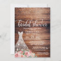 Delicate Boho Wildflower Arch Floral Bridal Shower Invitation 