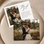 Budget Rustic Script Wedding Photo Thank You Card<br><div class="desc">Create Budget Rustic Script Wedding Photo Thank You Card with this new designed template to impress your family and guests. For further customization,  please click the "Customize further" link and use our design tool to modify this template. If you need help or matching items,  please contact me.</div>