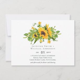 Budget Rustic Sunflowers Southern Wedding
