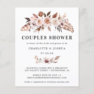 Budget Rustic Terracotta Blush Boho Couples Shower