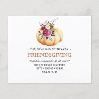 Budget Rustic Thanksgiving Invitation Postcard. Flyer