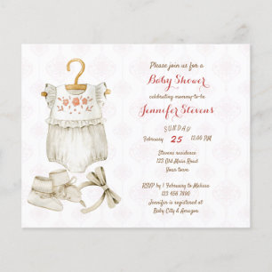 Budget Rustic vintage baby clothes baby shower