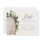 budget Rustic watercolor wedding reply RSVP card