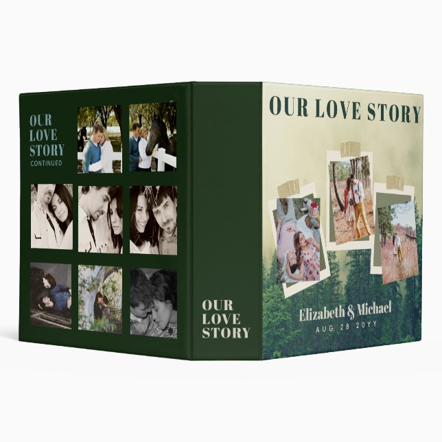 Budget Rustic Wedding Planning Ideas  3 Ring Binder (Background)