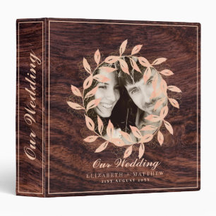 Budget Rustic Wedding Planning Ideas Personalized 3 Ring Binder