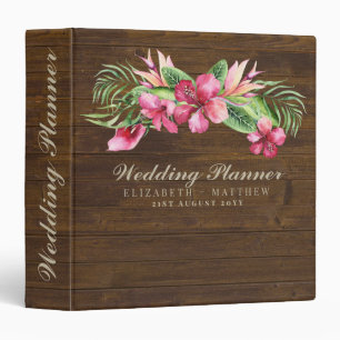 Budget Rustic Wedding Planning Ideas Personalized 3 Ring Binder