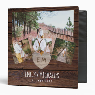 Budget Rustic Wedding Planning Ideas Personalized 3 Ring Binder