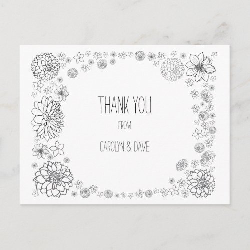 Budget Rustic Wedding Thank You Cards