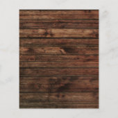 Budget Rustic Wood Autumn Sunflowers Birthday (Back)