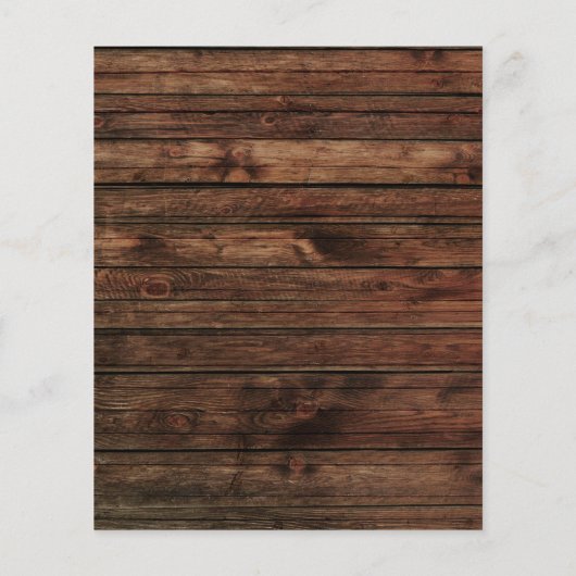 Budget Rustic Wood Autumn Sunflowers Birthday (Back)