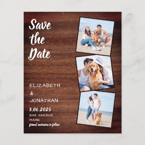 Budget Rustic Wood Save The Date Photos Wedding 