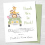 Budget Safari Baby Boy Shower Thank You Card