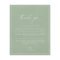 Budget Sage Green Wedding Thank You Card