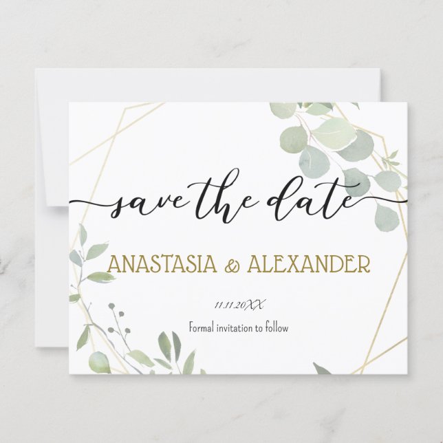 BUDGET Save the date. (Front)