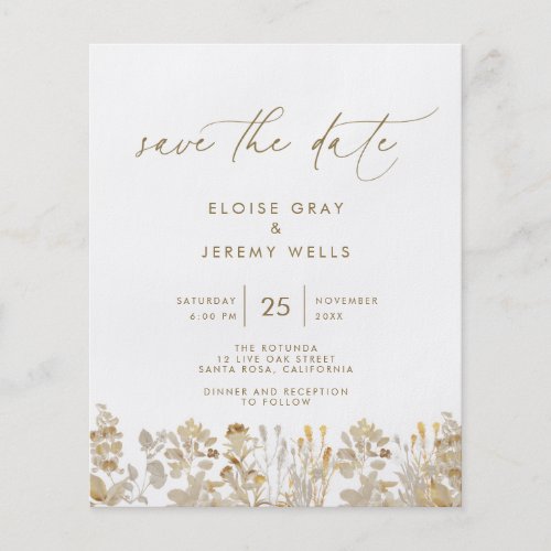 Budget Save the Date  Bella Flyer