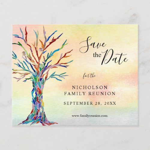 Budget Save The Date Family Reunion Announcement 