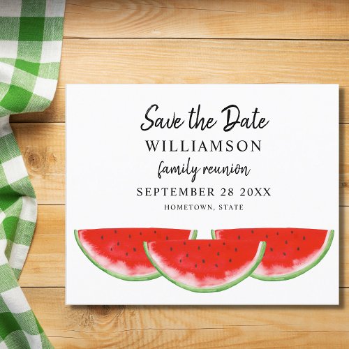 Budget Save The Date Family Reunion Invitation