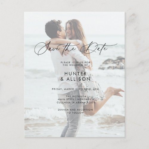 BUDGET Save The Date Invitation Flyer