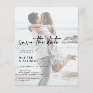 BUDGET Save The Date Invitation Flyer