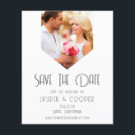 BUDGET Save The Date Photo Modern Simple Wedding Flyer<br><div class="desc">BUDGET Save The Date Stylish Modern Simple Wedding Cards features your favorite photo with the text "Save the date" in modern calligraphy script typography. Perfect for weddings,  birthday,  baby shower,  anniversary celebrations and parties. Designed for you by ©Evco Studio www.zazzle.com/store/evcostudio</div>