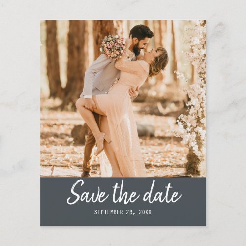 Budget Save the Date Script Off_Black Photo Flyer