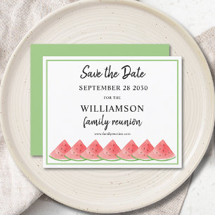 Budget Save The Date Watermelon Family Reunion