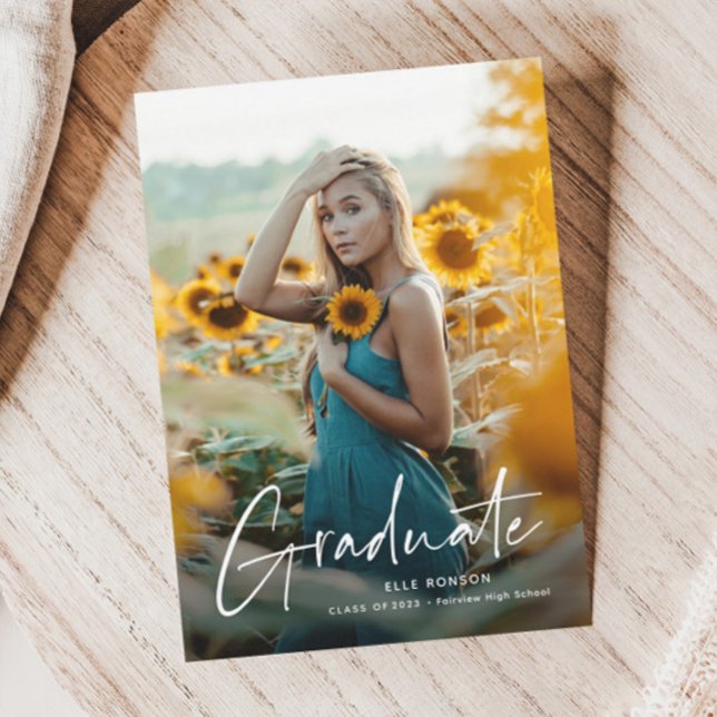 Budget Script 2 Photo Graduation Party Invitation (Creator Uploaded)