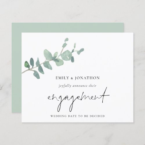 Budget Script Eucalyptus Engagement Announcement