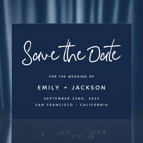 Budget Script Modern Simple Save the Date