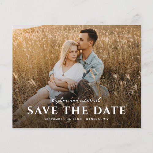 Budget Script Names Photo Wedding Save The Date