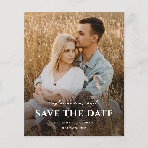 Budget Script Names Photo Wedding Save The Date