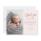Budget Script Photo Baby Thank You Card