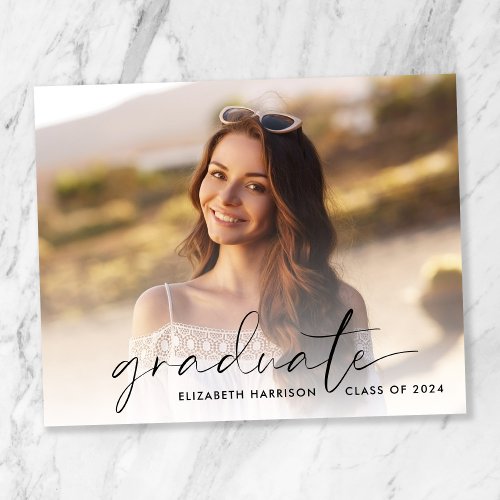 Budget Script Photo Graduation Party Invitation