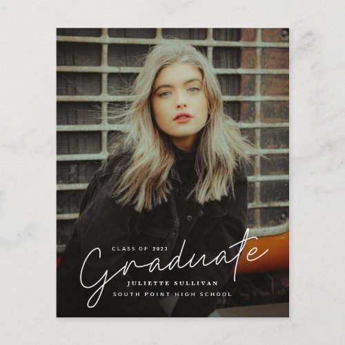 Budget Script Photo Graduation Party Invitation