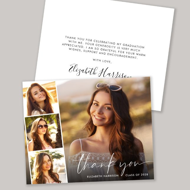 Budget Script Photo Overlay Graduation Thank You (Creator Uploaded)