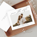 Budget Script Photo Save the Date<br><div class="desc">An elegant script photo save the date with horizontal photo and minimal text. Click edit to customize this design.</div>
