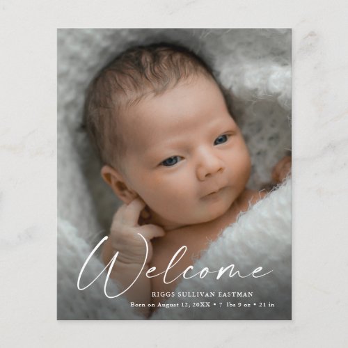  Budget Script Welcome Baby Photo Thank You