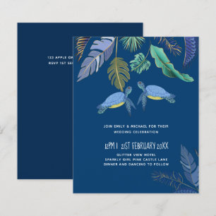 BUDGET Sea Turtles Wedding Blue Yellow