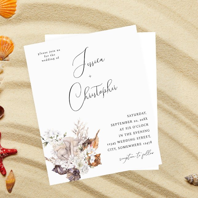 Budget Seashells & White Floral Wedding 2 (Creator Uploaded)