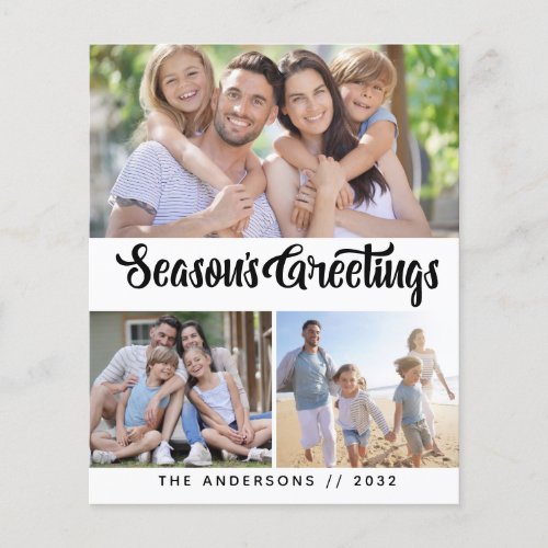 Budget Seasons Greetings Photo Holiday Card