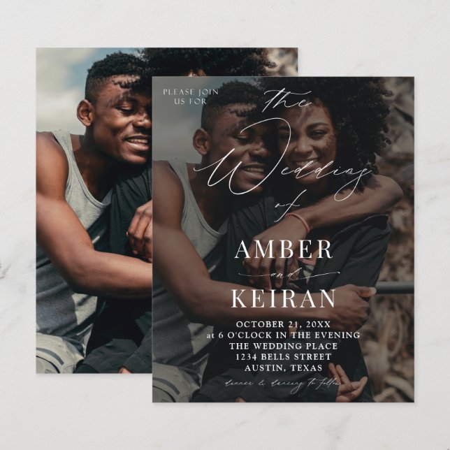 Budget Shades - Photo Wedding (Front/Back)