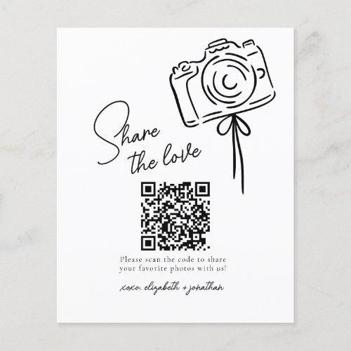 Budget Share The Love Photo Share QR Code Wedding