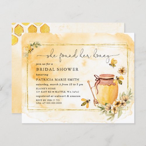 Budget She Found Her Honey Bee Bridal Shower