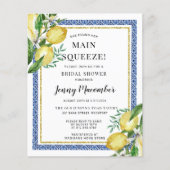 Budget She Found Her Main Squeeze Lemon Invitation | Zazzle