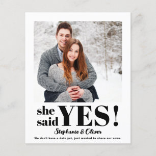 Budget She Said Yes Photo Engagement Announcement