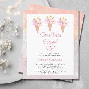 Scooped Up Ice Cream Bridal Shower Wrapping Paper