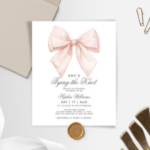 Budget She's Tying The Knot Bow Bridal Shower