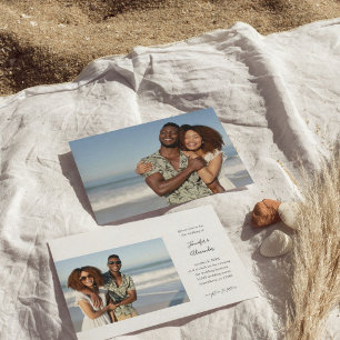 Budget Side Two Photo Calligraphy Wedding