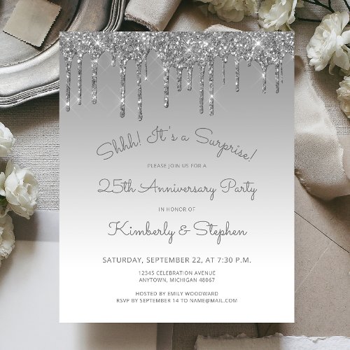 Budget Silver 25th Anniversary Surprise Party