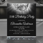 Budget Silver 50th Birthday Silver Disco Ball<br><div class="desc">Budget Silver Fiftieth Birthday Party Silver Disco Ball Party Invitation. The Silver and Black 50th Birthday Party Invitation is perfect for a modern 50th Birthday Party.</div>